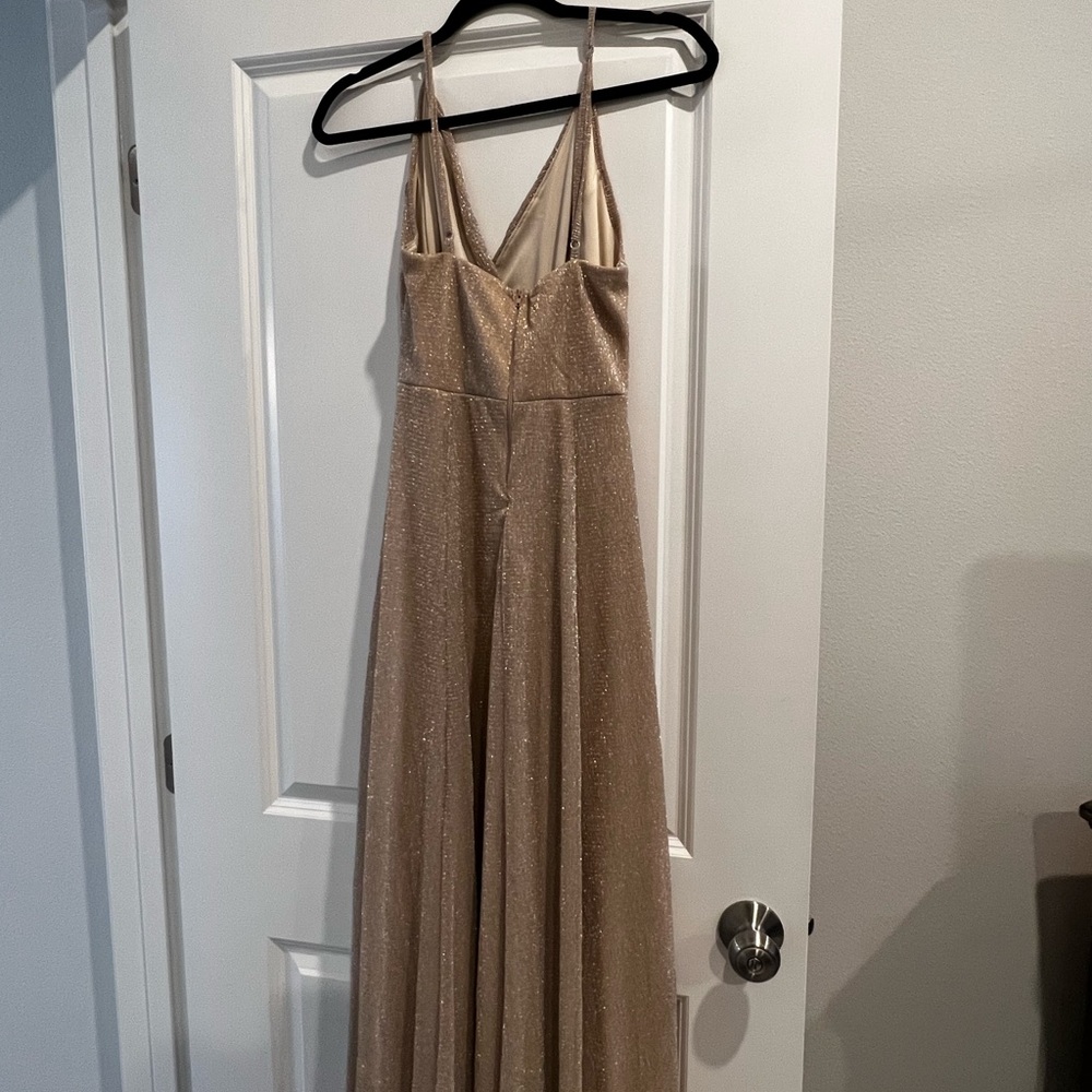 Champagne sparkle gown - Picture 3 of 3